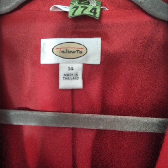Vintage Talbot's Wool Mix Women's Red Blazer - Picture 7 of 7
